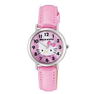 シチズン 腕時計 ハローキティ 防水 革ベルト 日本製 0017N001 ピンク 4966006059823/送料無料