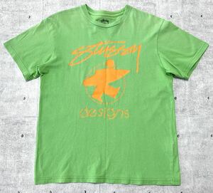 STUSSY サーフマン ビッグロゴ デカロゴ 半袖 Tシャツ ストリート　　スケート サーフ SK8 SOCAL クルーネック 玉9506