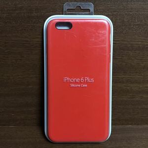 iPhone6Plus 純正 シリコン ケース スマホ 携帯 保護 背面 レッド Apple iPhone X アイフォン スマホケース
