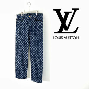 2018AW LOUIS VUITTON ルイヴィトン モノグラム デニム パンツ ジーンズ size 32 HED11WGUO 0217396