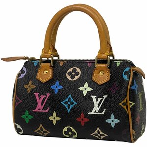 ルイ・ヴィトン Louis Vuitton ミニ スピーディ ハンドバッグ モノグラムマルチカラー ノワール(ブラック) M92644 レディース 【中古】