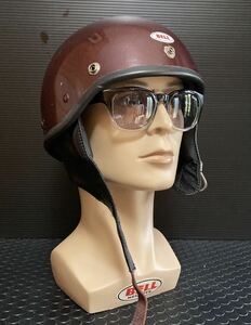 1点物Ｓシェル60s1962BELL SHORTYハーフ500TXヴィンテージhelmet50sベルvintageヘルメット60s検)RTナックルAMAブコmchalハーレーmcレアbuco