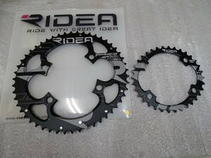 新品 RIDEA 楕円 4アーム 50/34T BCD110 チェーンリングパワーリング POWERING 