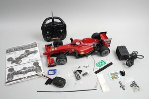 TAMIYA タミヤ 1/10 電動RC F104シャーシ / サンワ RX-231 AM 27MHz レシーバー / BL-FORCE アンプ など メカ搭載 プロポセット