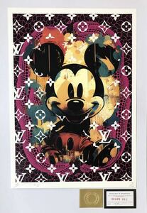 DEATH NYC アートポスター 世界限定100枚 ミッキーマウス アンディウォーホル 草間彌生 南瓜 ヴィトン ポップアート Banksy 現代アート 