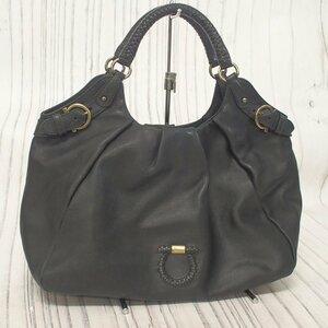 f002 2Fbag サルヴァトーレフェラガモ Salvatore Ferragamo レディース ハンドバッグ トートバッグ レザー 黒 ブラック