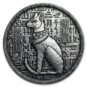 エジプト 猫の女神バステト銀貨 1/2オンス 246-05-9999