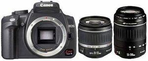 Canon EOS KISS デジタル N ブラック Wズームキット 0208A004(中古品)