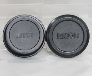 032274 【良品 リコー】 RICOH 52mm かぶせ式レンズキャップ&Kマウント かぶせ式レンズリアキャップ