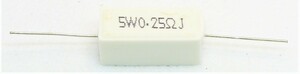 セメント抵抗 5w0.25Ω 2個セット