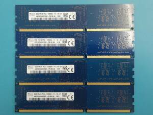 動作確認 SK hynix製 PC3-12800U 1Rx16 2GB×4枚組=8GB 08010070829