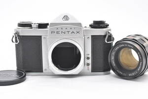 【動作不良】ASAHI PENTAX ペンタックス SV / Super-Takumar 55mm F1.8 後期 カメラ レンズ(t8085)