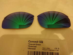 ★OAKLEY オークリー oo9086　COMMIT SQUARED コミットスクエア用 カスタム偏光レンズ　GREEN Color Polarized