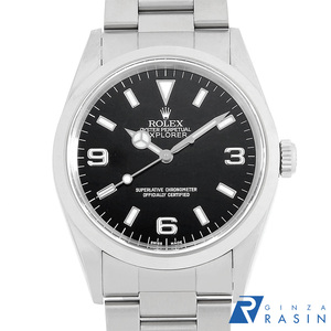 ロレックス エクスプローラーI 14270 ブラック A番 中古 メンズ 腕時計　