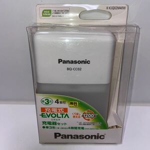 RBT130c 推定未使用 パナソニック充電式 ニッケル水素電池 単3単4兼用 充電器 BQ-CC02 中古美品 エボルタ EVOLTA