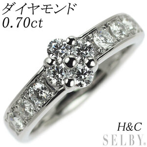 Pt900 H&C ダイヤモンド リング 0.70ct 新入荷 出品1週目 SELBY