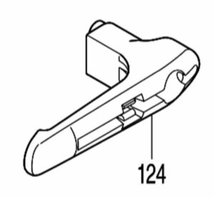 マキタ makita 高圧 ピンタッカ AF502HP 用 フック 452213-3 建築 建設 大工 家具 木工 内装 ピンネイル 修理 部品 パーツ ふっく