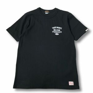 《良品◎》BILLVAN ビルバン★ワンポイント*バッグデザイン*ビッグロゴ*半袖Tシャツ*カットソー*ブラック*サイズM(MS2867)◆S60