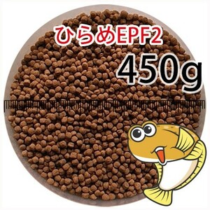 194-02-018 日清丸紅飼料ひらめEPF2（浮上性）450g※500gから規格変更　金魚小屋-希-福岡