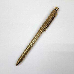 ZEBRA ゼブラ シャーボ 格子柄 ゴールドカラー アンティーク ボールペン シャーペン 筆記用具 コレクション
