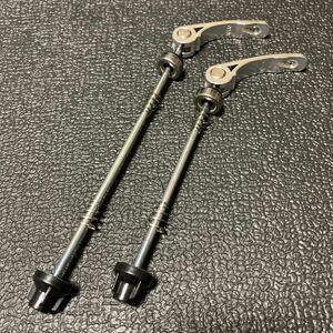 ☆ 新品!! 自転車 QR クイックリリース 前後セット シルヴァー ☆