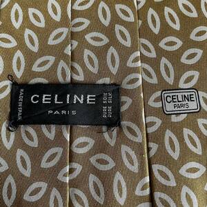 CELINE(セリーヌ) ブラウン丸マカダム柄ネクタイ