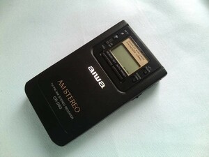 aiwa FM/AMステレオ ポケットラジオ CR-D60 日本製 ★ジャンク