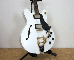 SOLID BOND Coursesetter Sandy White w/Gold Hardware SB-KY 横山健 Hi-STANDARD セミアコースティックギター