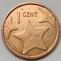 海外コイン　バハマ　1セント ② 2015年
