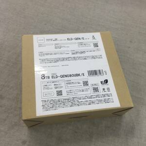 現状品 エレコム 外付けハードディスク 8TB SeeQVault対応 テレビ録画 4K対応 ELD-QEN080UBK/E