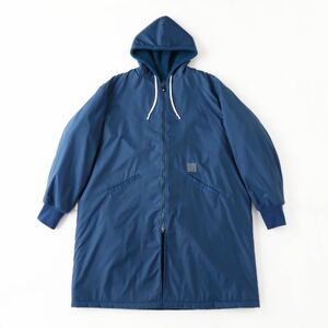 S.F.C BENCH COAT Vintage Blue sizeL stripes for creative ベンチコート 裏ボア