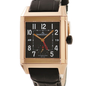 【3年保証】 ジャガールクルト レベルソ スクアドラホームタイム Q7002672 230.2.77 K18RG無垢 回転 GMT 限定 自動巻き メンズ 腕時計