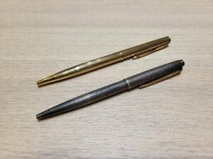 【OAK-832FH】1円スタート PARKER パーカー ボールペン 2本おまとめ セット売り 筆記未確認 中古 長期保管品 シルバー 筆記具 アンティーク