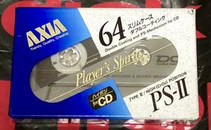 ◎送料込み！未使用品AXIA PS-II 64 アクシア TYPE IIハイポジション タイプ2 CrO2カセットテープ◎