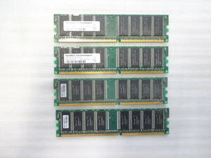 Apple PowerMac G5 A1047 SanMax デスクトップ用メモリー SMD-1G48ICP-D SMD-1G48H5P-D PC3200U 1GB ４枚セット　計4GB　中古動作品