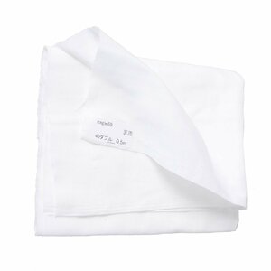 フルータス ダブルガーゼ 40番手 巾110cm×長さ50cm ホワイト 日本製
