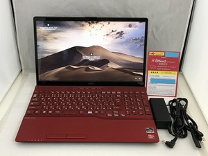 フジツウ FUJITSU FMV LIFEBOOK ノートパソコン ガーネットレッド FMVA43F3R