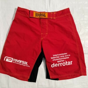 リバーサル　REVERSAL ISAMI　イサミ ファイト　パンツ　ナイロン　ショーツ　Ｌトランクス　derrotar rvddw MMA 格闘技用　nylon short 