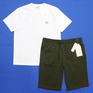 ★ロゴス LOGOS アウトドア 新品 メンズ カジュアル Tシャツ ハーフパンツ 上下セット SET Mサイズ [SETTSA23048-41-M] 一 五 壱★QWER