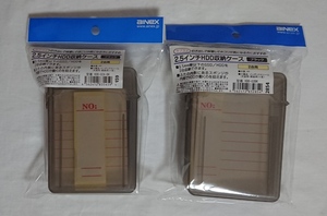 2-11　新品　アイネックス　2.5インチHDD収納ケース　2台用　BK　2個☆☆☆