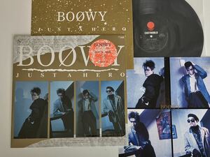 【シュリンク付/盤美品】BOOWY / JUST A HERO LP WTP90389 86年4th,わがままジュリエット,氷室京介,布袋寅泰,松井恒松,高橋まこと,