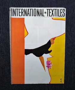 1973年 ルネ・グリュオー 表紙ファッション・イラスト 洋書 Rene Gruau International Textiles クレージュ Andre Courreges テキスタイル