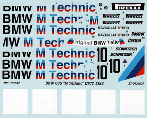 【STUDIO27】1/24 BMW635M Technic