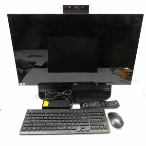 1円～FUJITSU ESPRIMO FH90/B2 Core i7-7700HQ 2.8GHz/8GB/HDD3000GB/Blu-ray/27インチ/OS無/動作未確認【同梱不可】