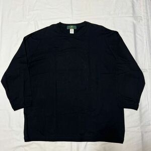 ブラック 無地 珍品! デッドストック 80s ORVIS オービス 七分袖 シャツ Tシャツ L 希少 ビンテージ / 90s patagonia L.L.Bean Eddie Bauer