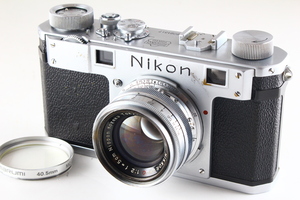 [AB品] Nikon M型+NIKKOR-H.C 50mm F2＊コレクター品＊裏蓋シリアル一致＊2445