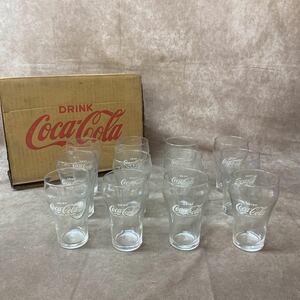 レトロ コレクション 当時物 Coca-Cola コカコーラ FOUNTAIN GLASS ファウンテングラス オリジナルグラス 1DOS 12個セット ガラスコップ