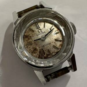 オメガ De ville デビル 511.166 cal.485 手巻き カットガラス レディース　OMEGA vintage watch 不動ジャンク品　junk す-1