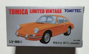 即決！ トミカ リミテッド ヴィンテージ LV-86f ポルシェ 911 (黄色) 1966年式 新品・未使用品