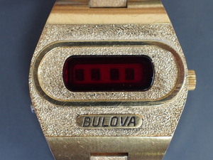 ヴィンテージ ブローバ コンピュトロン N4 BULOVA N4 I267856 ブレス：DUCHFSS USA 10KT GT LED クォーツ 管理No.5074